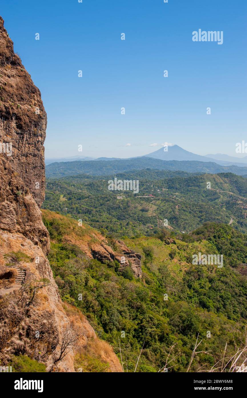 View from Devil's Door (Puerta del Diablo) of San Vicente (also known as  Chichontepec or Las Chiches), a stratovolcano in central El Salvador Stock  Photo - Alamy