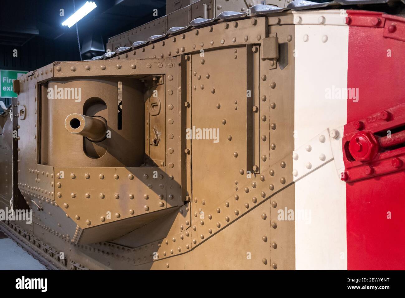Bovington Dorset United Kingdom February 9th 2020 A World War One Tank bovington-dorset-united-kingdom-february-9th-2020-a-world-war-one-tank