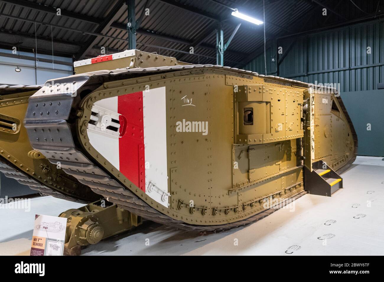 Bovington Dorset United Kingdom February 9th 2020 A World War One Tank Bovington Dorset United Kingdom February 9th 2020 A World War One Tank