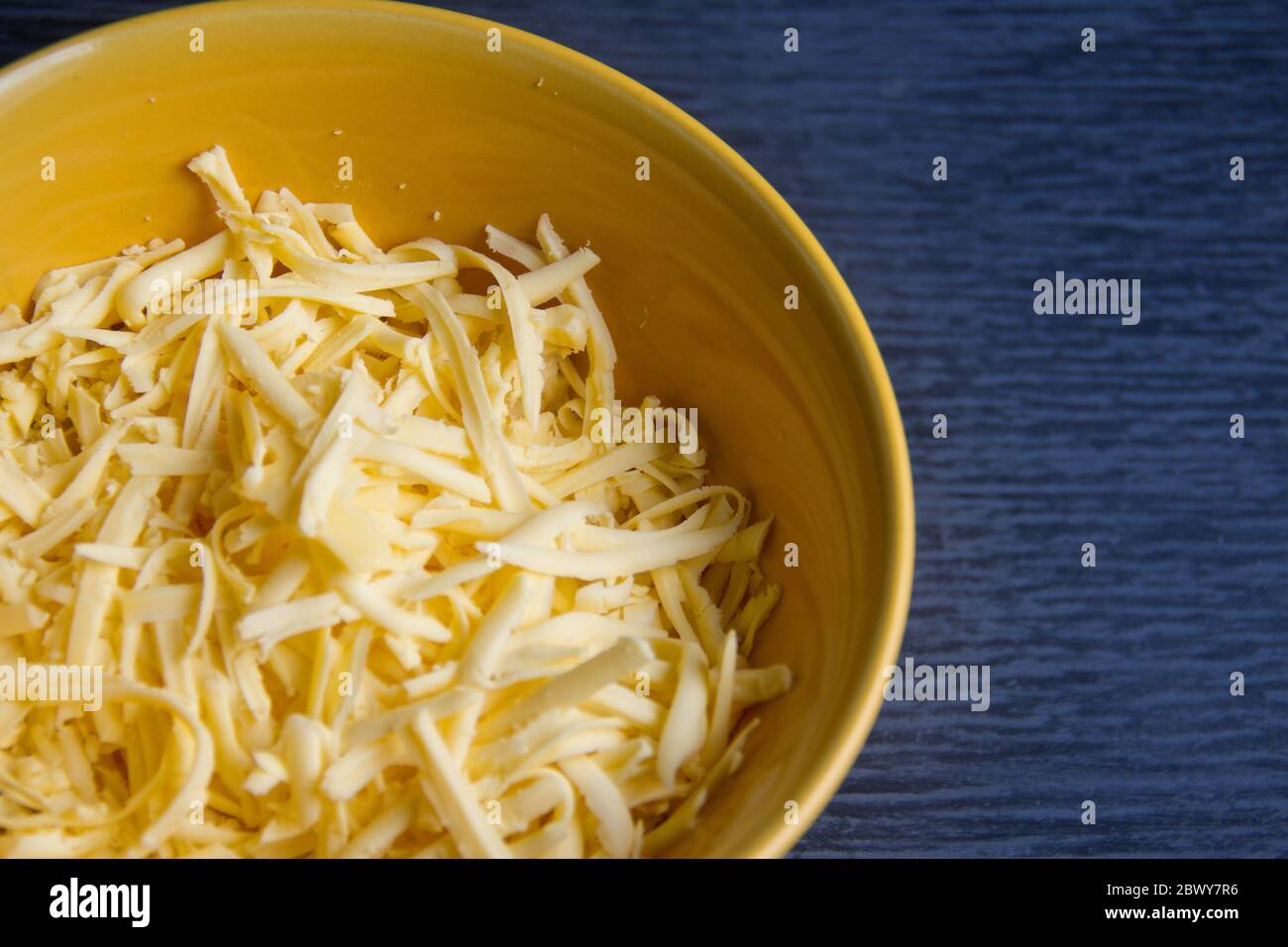 Grated manchego cheese Stock Photo Alamy