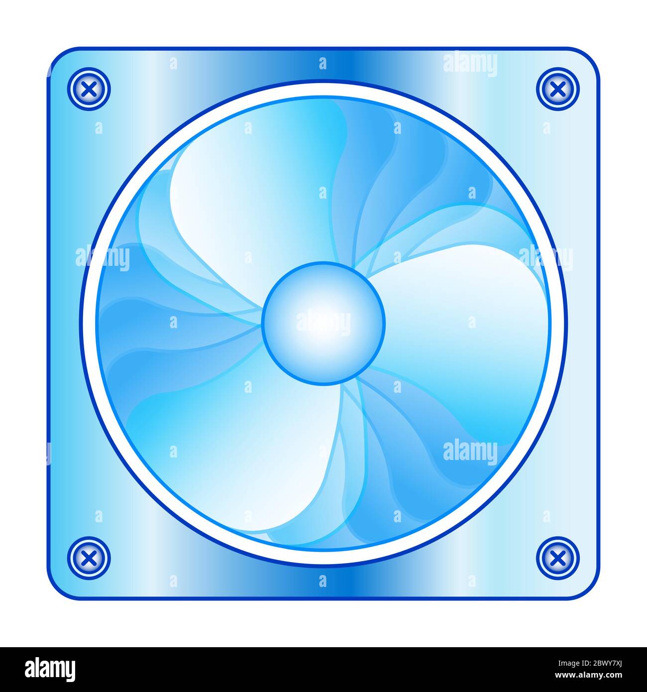 Illustration of computer spinning fan Stock Vector Image & Art Alamy