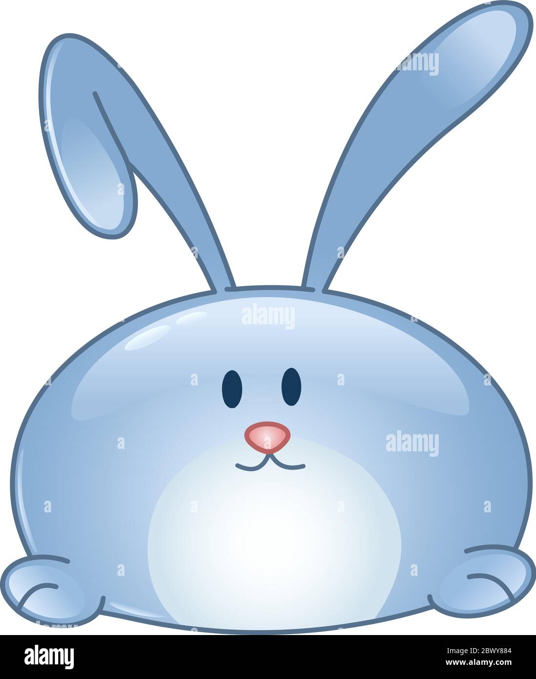 Cartoon bunny icon Stock Vector