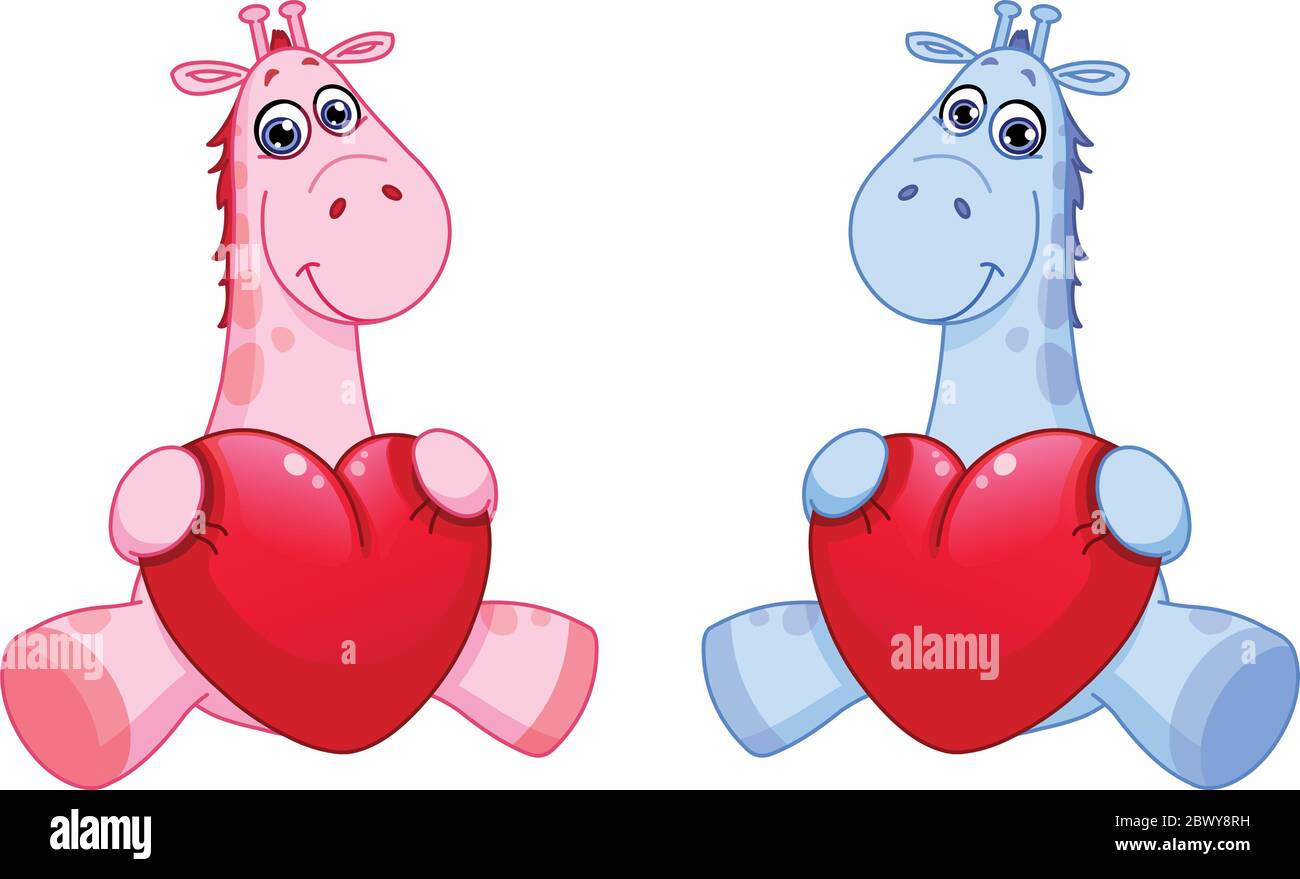 Giraffe calf birth Stock Vector Images - Alamy