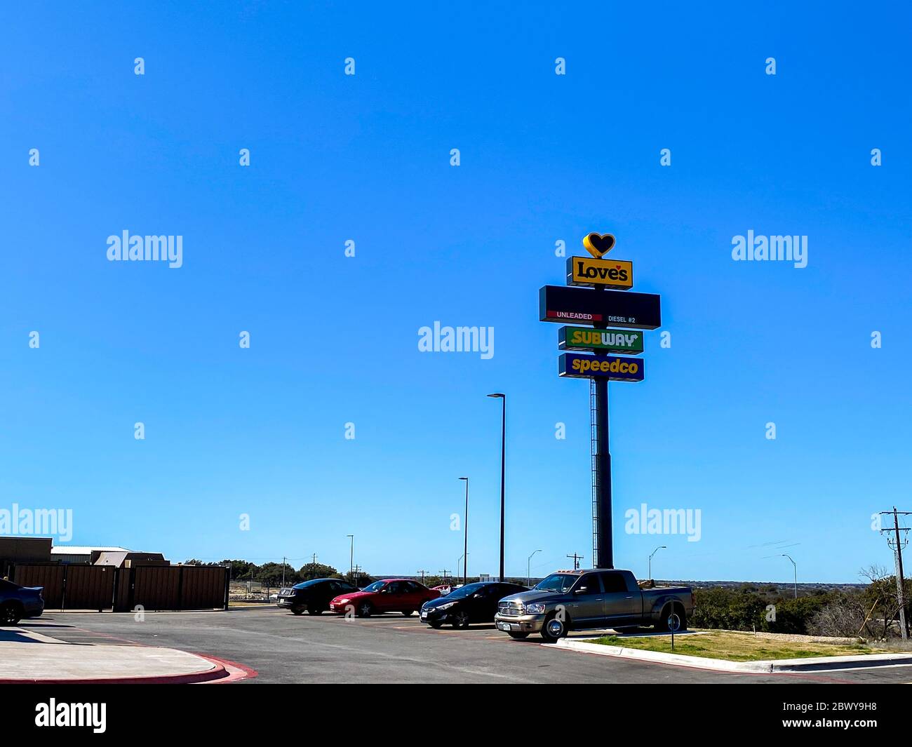 Sonora, TX/USA 2/24/20 A Love's Truck Stop Gas Station in Sonora, Texas Stock Photo Alamy