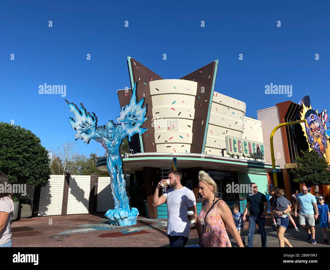 Orlando,FL/USA2/16/20 Iceman Ice Cream shop at the Universal Studios