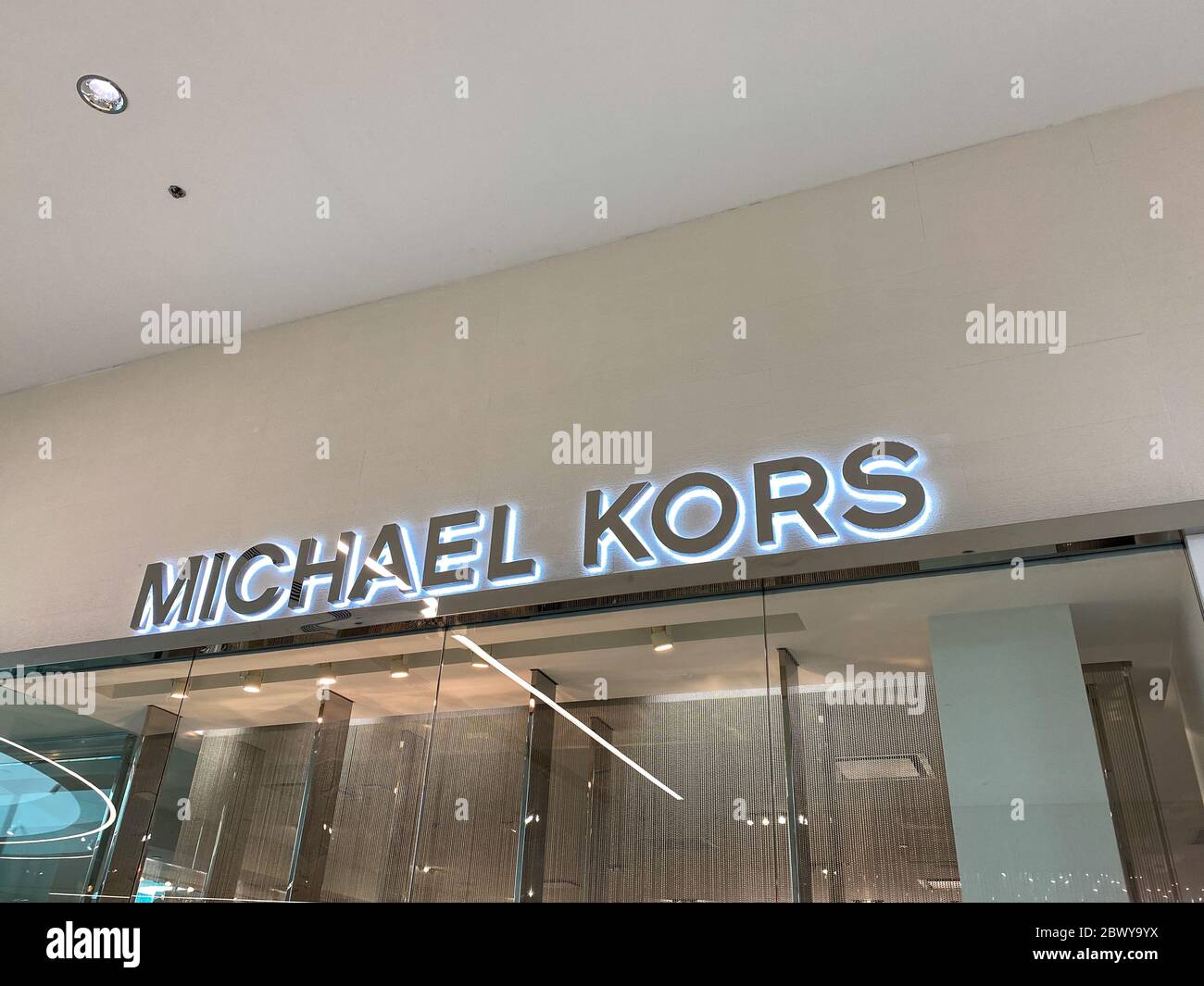 Orlando,FL/USA-2/17/20: The Michael Kors  storefront at the MIllenia Mall in Orlando, Florida. Stock Photo