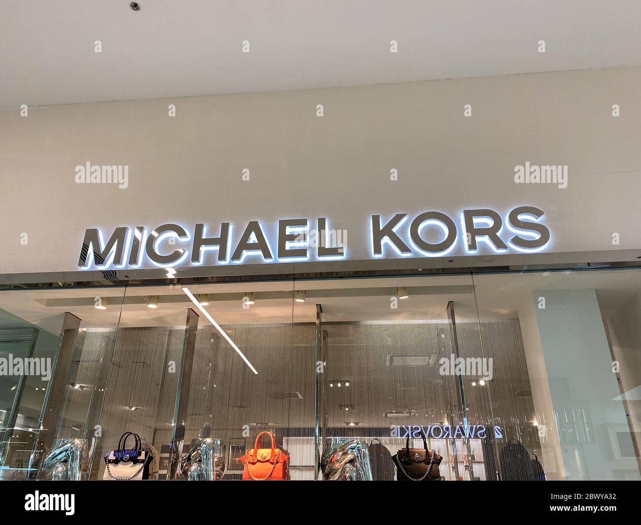 Orlando,FL/USA-2/17/20: The Michael Kors  storefront at the MIllenia Mall in Orlando, Florida. Stock Photo
