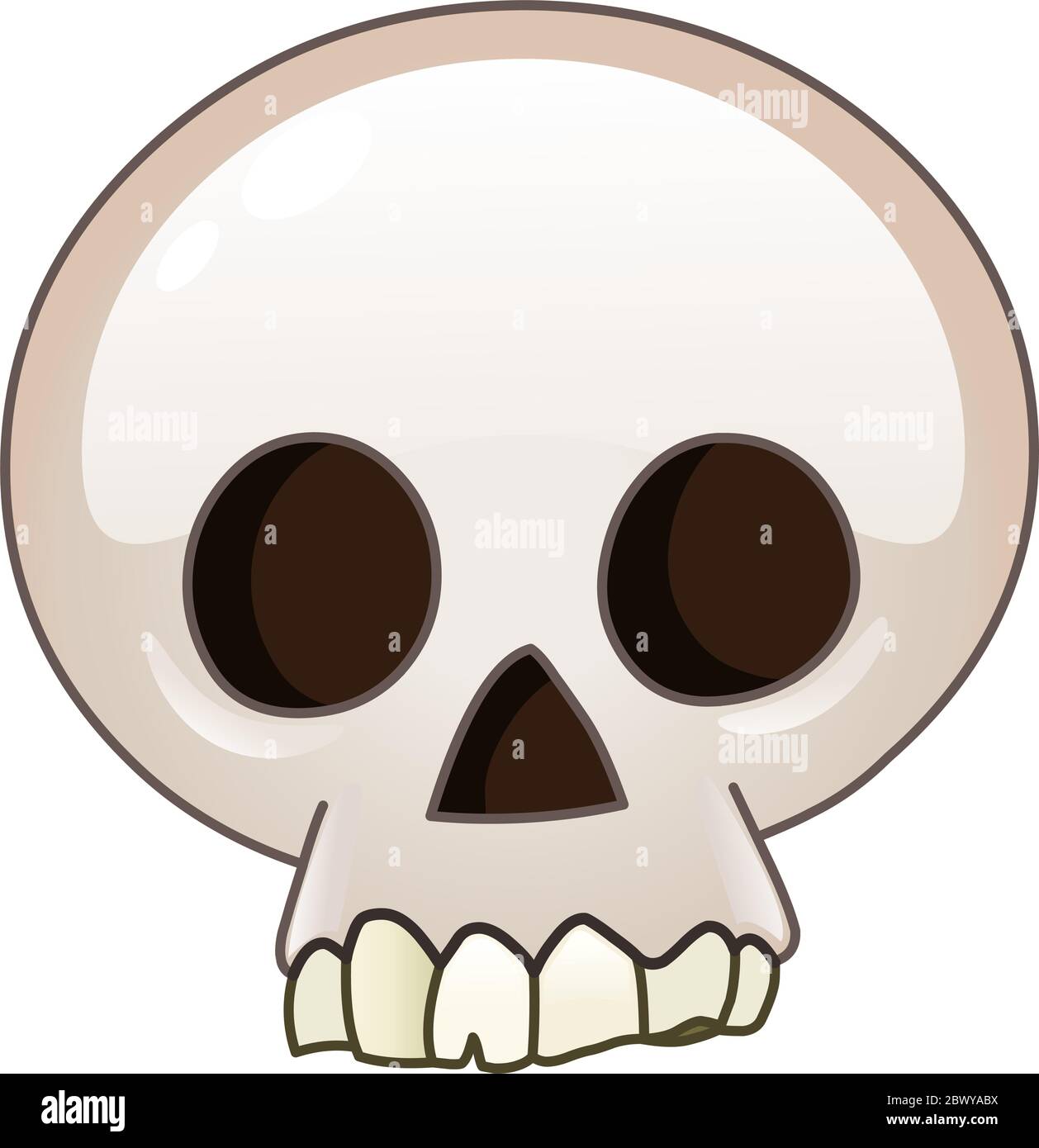 Skull cartoon icon Stock Vector