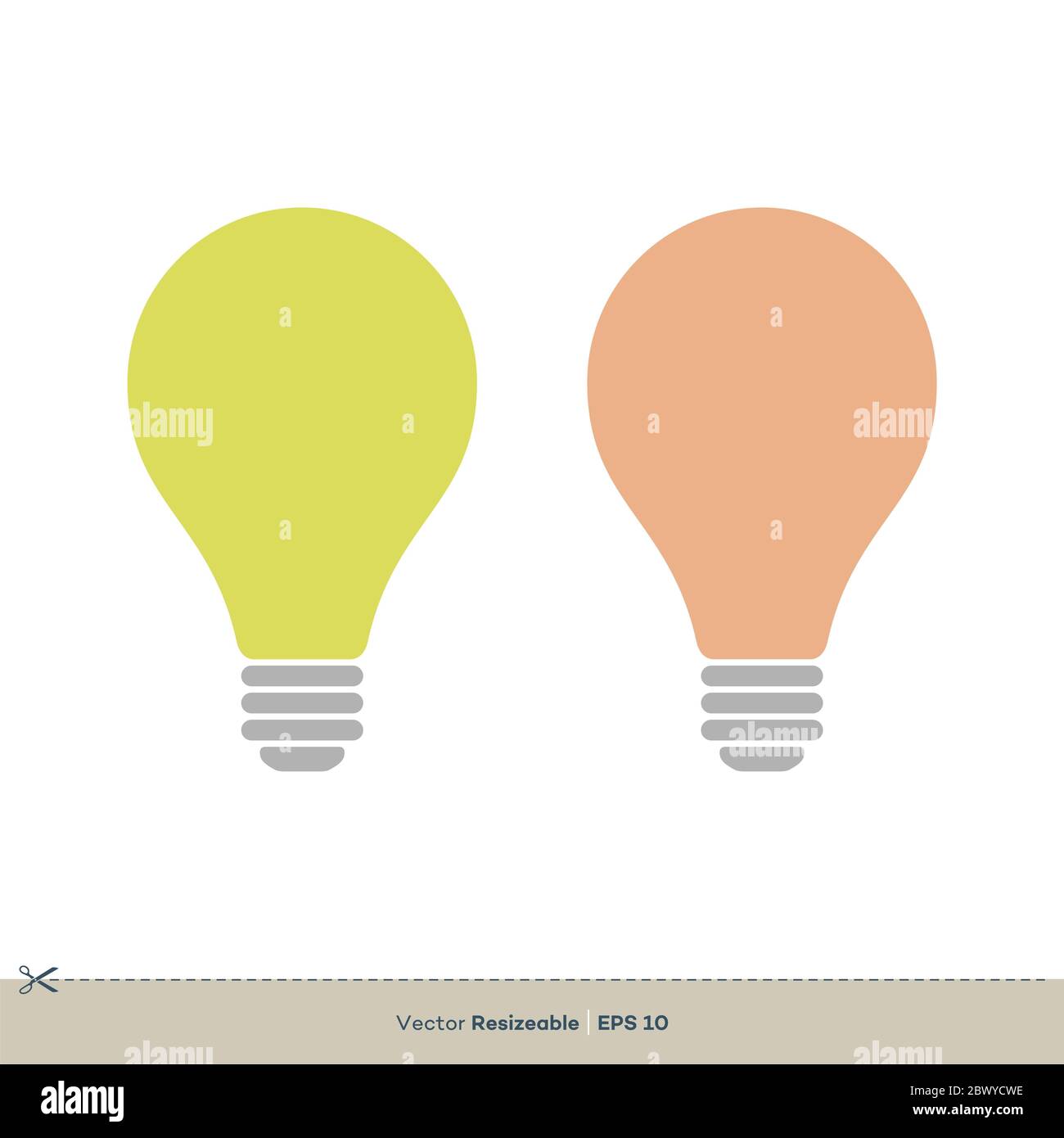 Light Bulb Logo Template Illustration Design. Vector EPS 10 Stock Photo ...