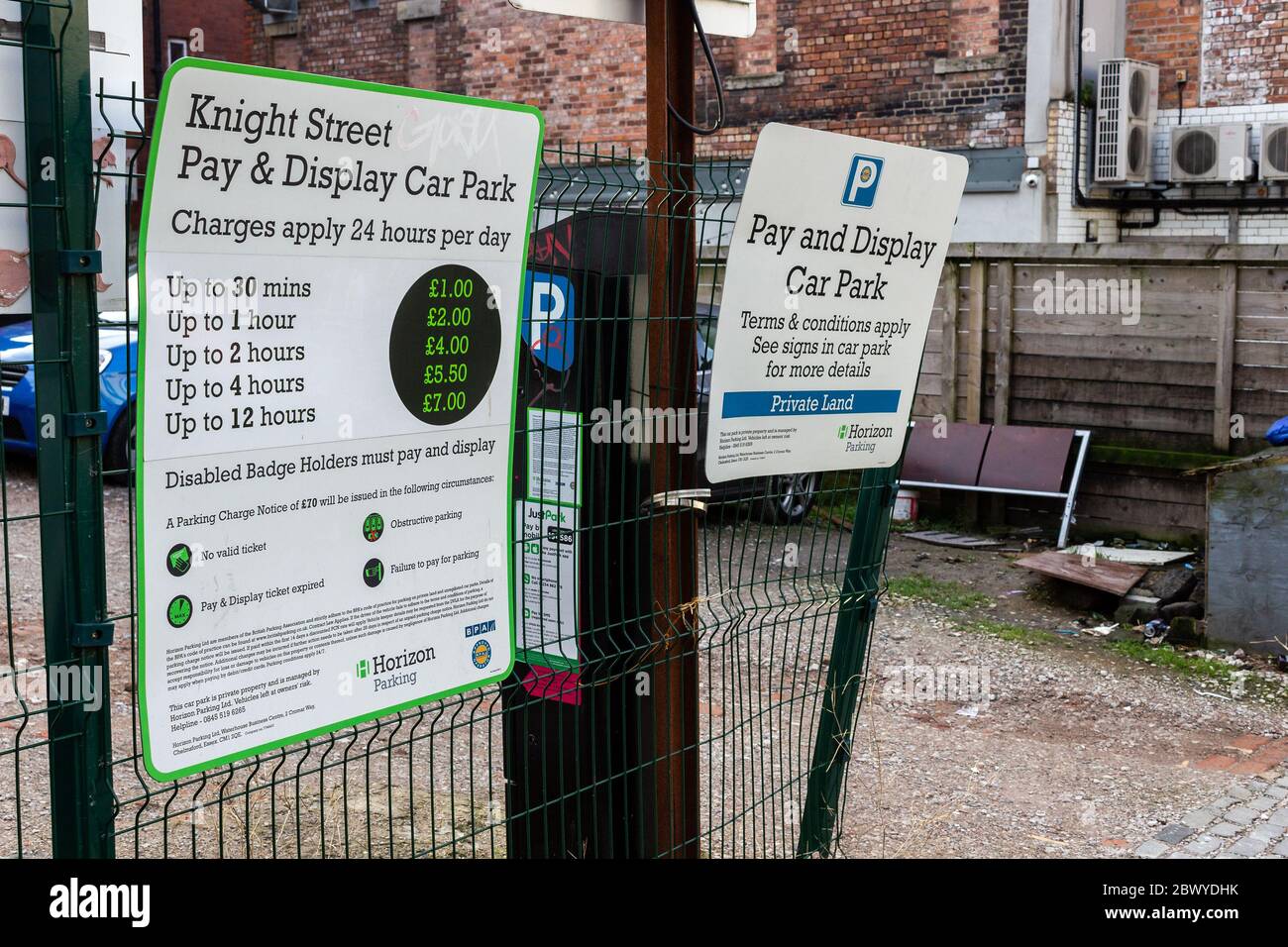 Knight street Pay and Display car park, Horizon Parking, Liverpool
