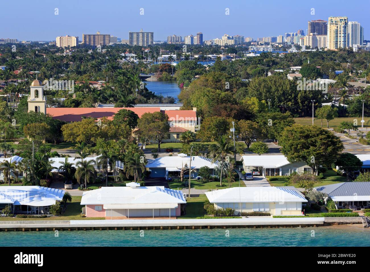 Waterfront homes in Port Everglades,Fort Lauderdale,Florida,United