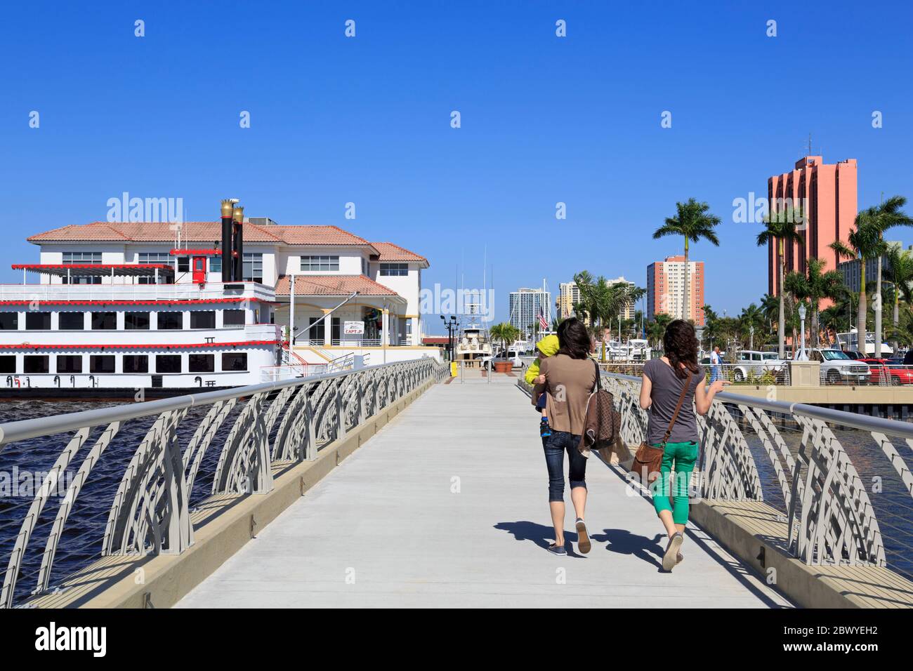Waterfront District,Fort Myers,Florida,USA,North America Stock Photo