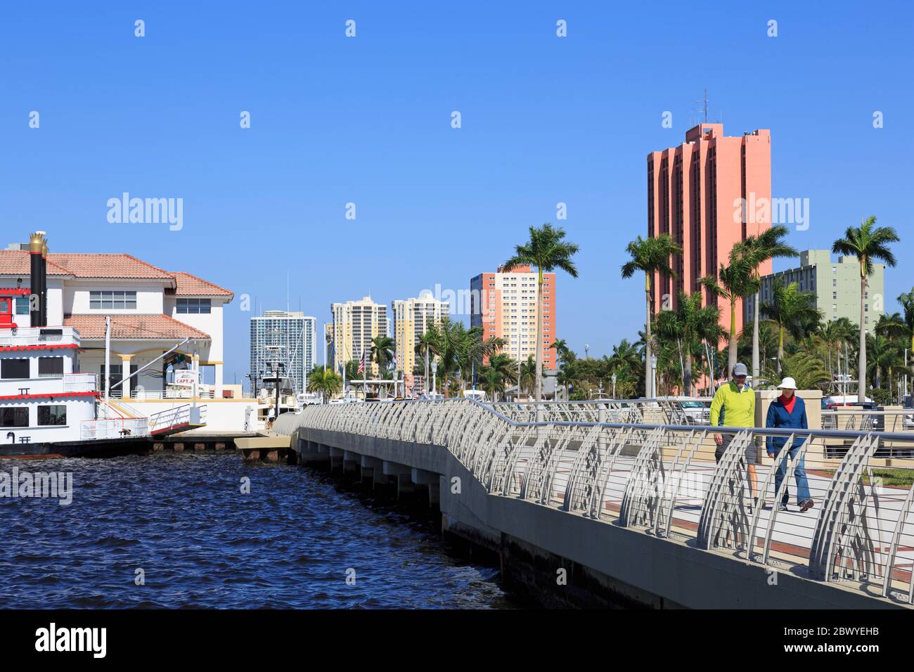Waterfront District,Fort Myers,Florida,USA,North America Stock Photo