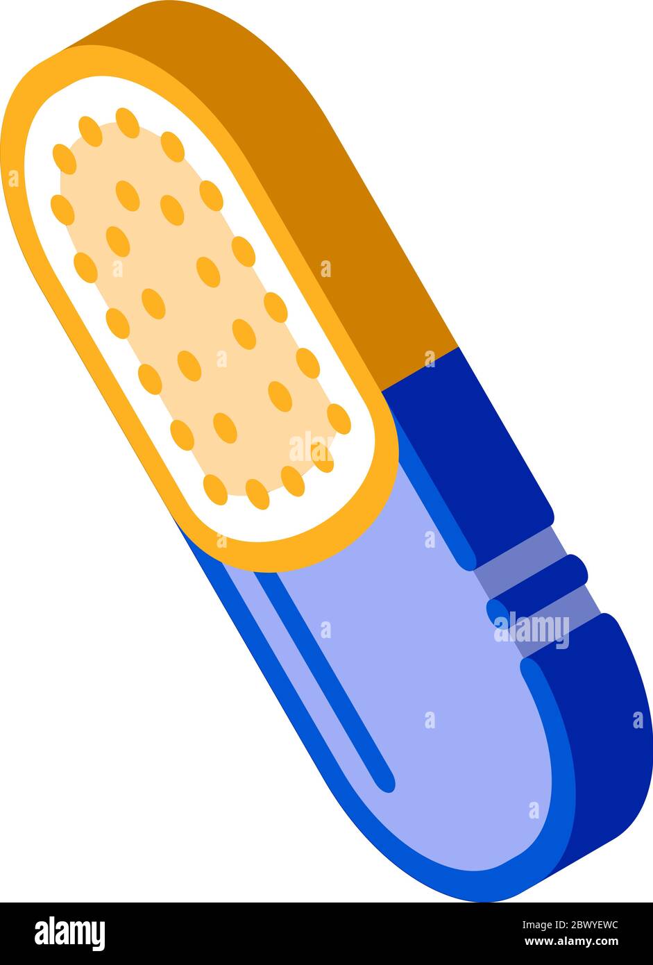 Capsule Supplements isometric icon vector illustration Stock Vector