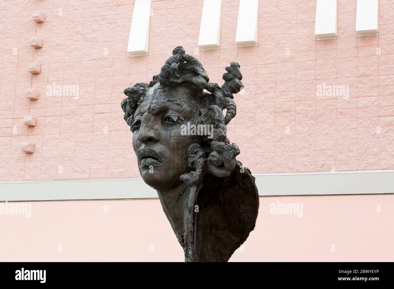 Sculpture outside the Museum of Art,Boca Raton,Florida,United States,North America Stock Photo