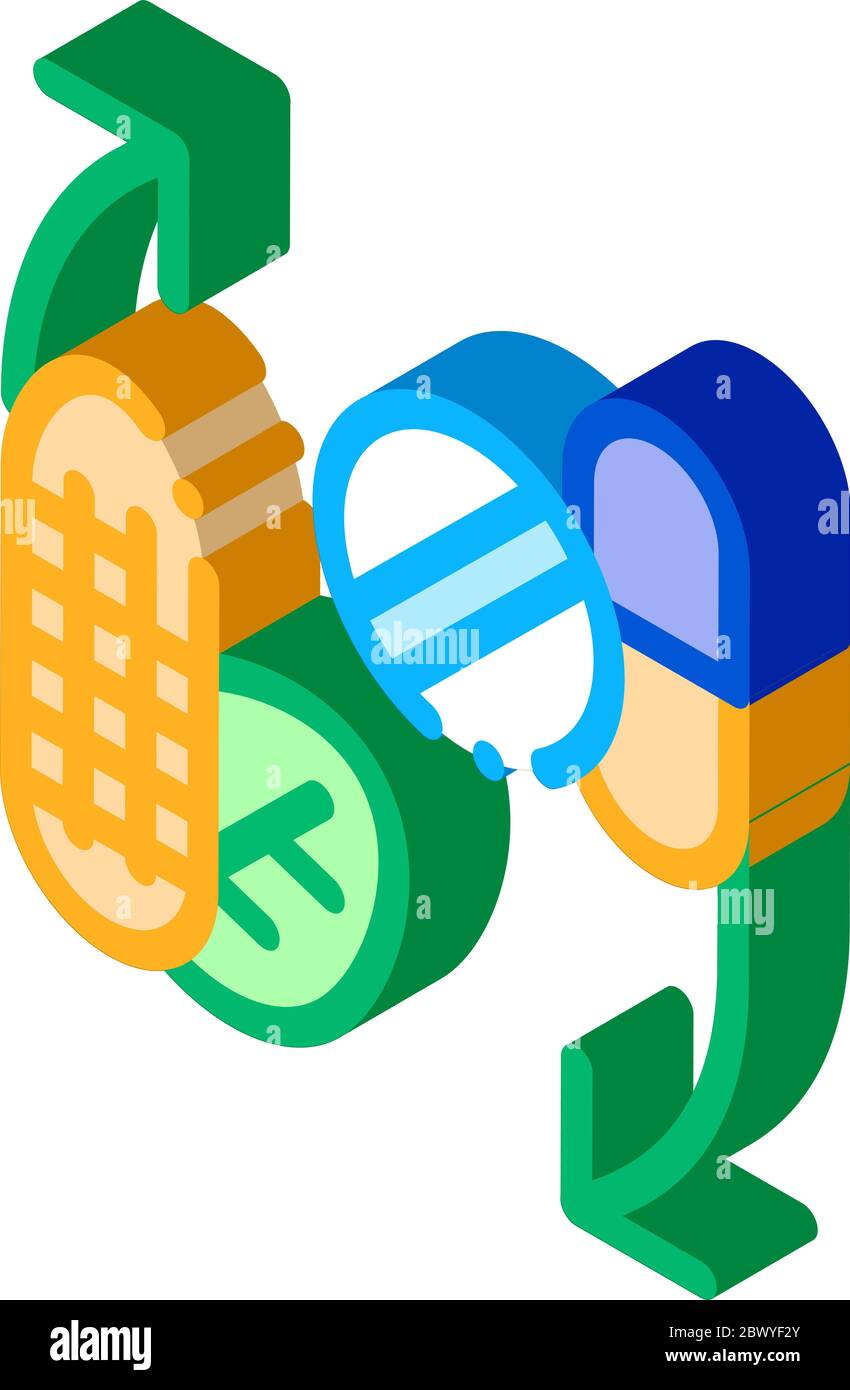 Supplements isometric icon vector illustration Stock Vector