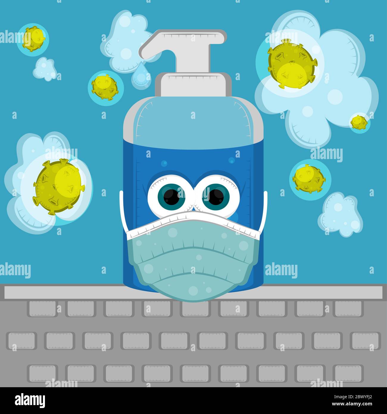 Cartoon of a soap bottle Stock Vector Image & Art Alamy