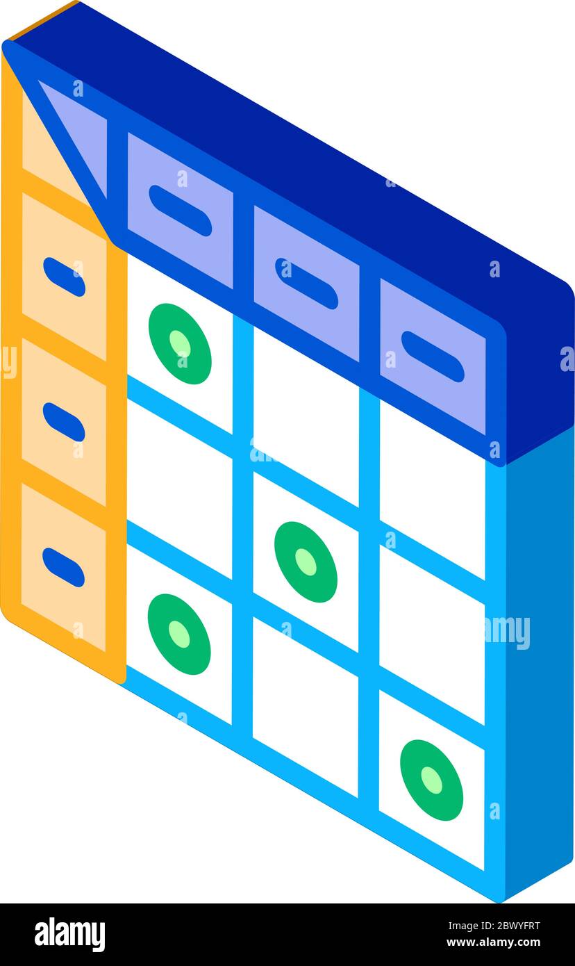 Supplements isometric icon vector illustration Stock Vector