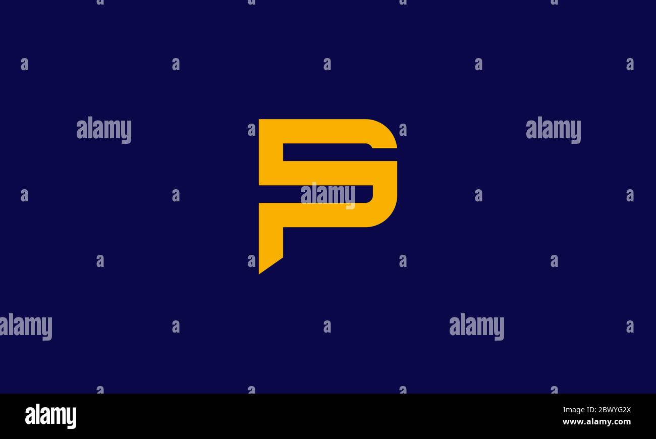 SP logo , letter SP logo design , abstract sp logo , clean and modern logo style . vector illustration Stock Vector