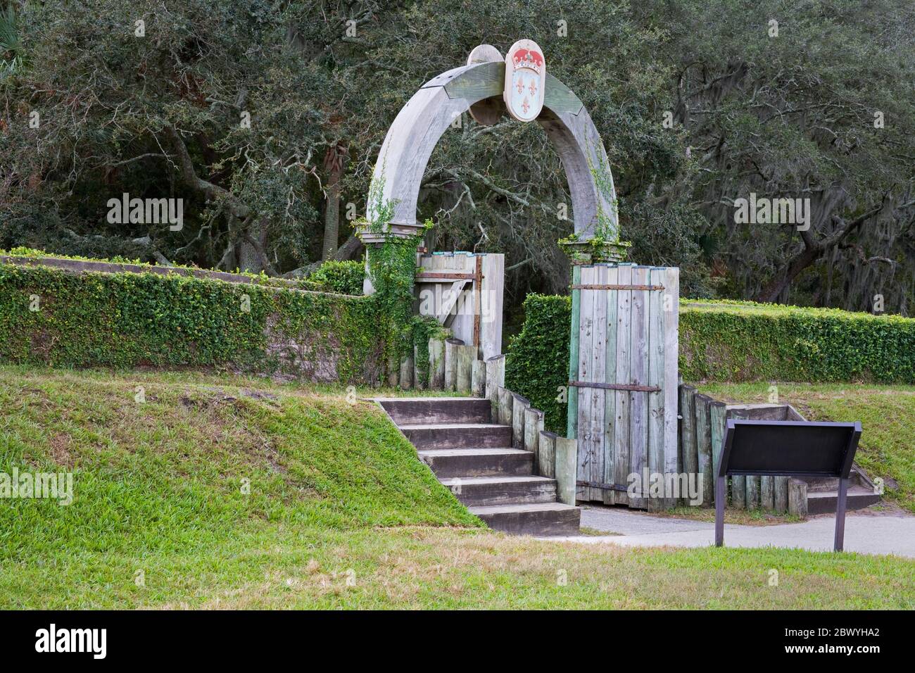 Fort Caroline National Memorial, Jacksonville, Florida, USA Stock Photo