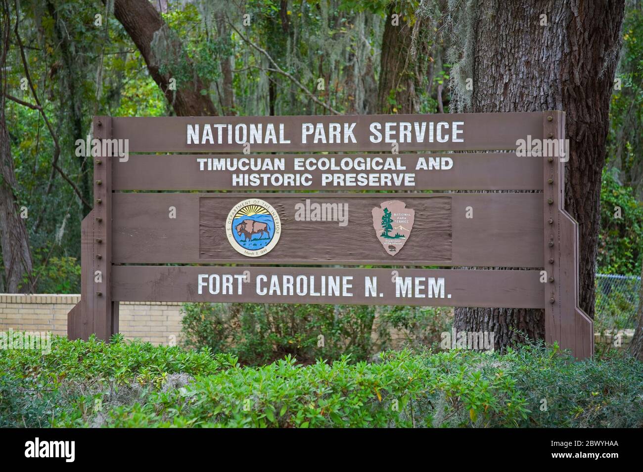 Fort Caroline National Memorial, Jacksonville, Florida, USA Stock Photo