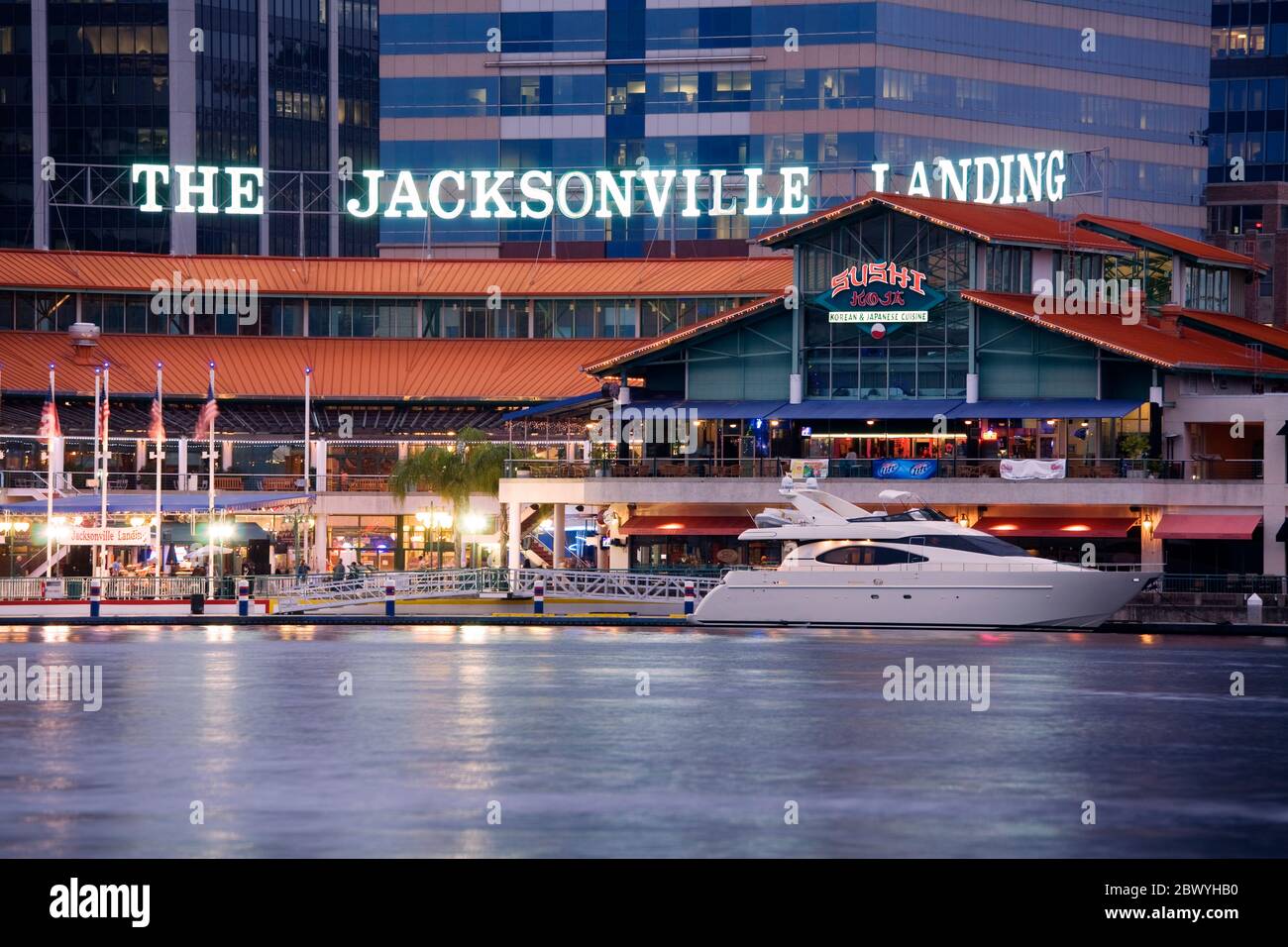 The Jacksonville Landing, Jacksonville, Florida, USA Stock Photo Alamy