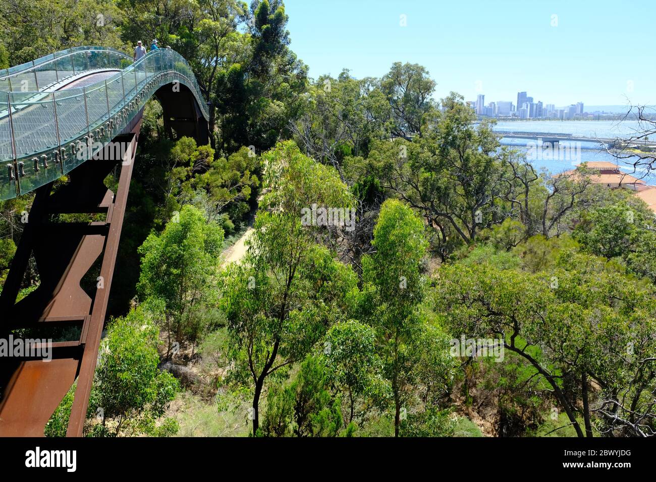 Western Australia Perth Lotterywest Federation Walkway bridge Stock