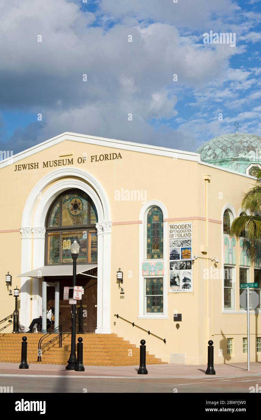 Jewish Museum of Florida, Miami Beach, Florida, USA Stock Photo