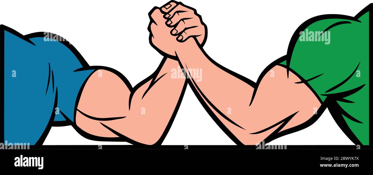 Arm Wrestling An Illustration of Arm Wrestling Stock Vector Image