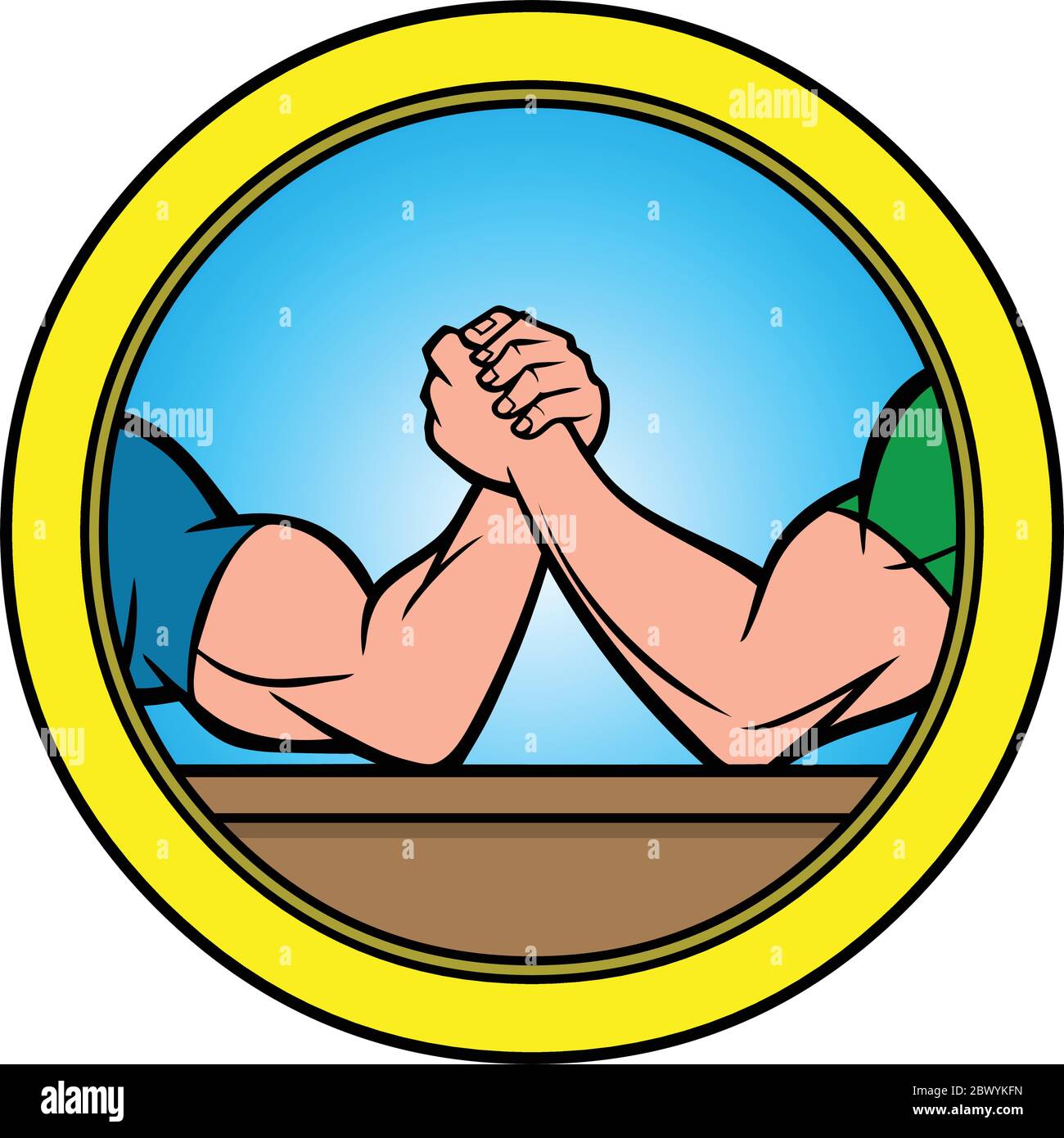 clipart arm wrestling