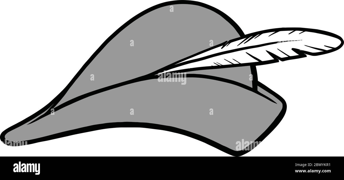 Archer Hat Illustration A cartoon Archer Hat Illustration Stock