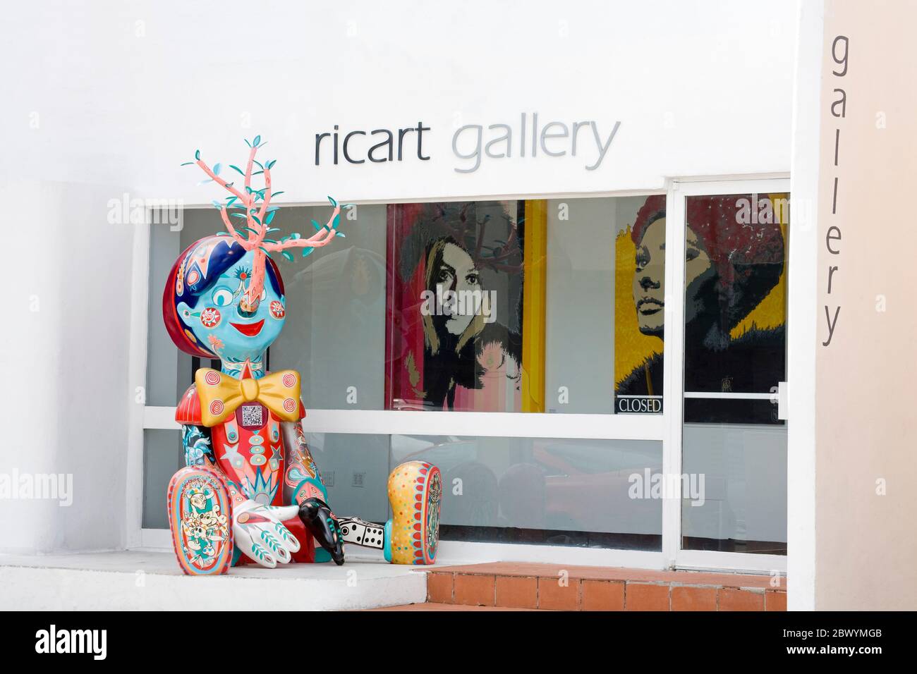 Ricart Gallery in the Design District, Miami, Florida, USA Stock Photo ...