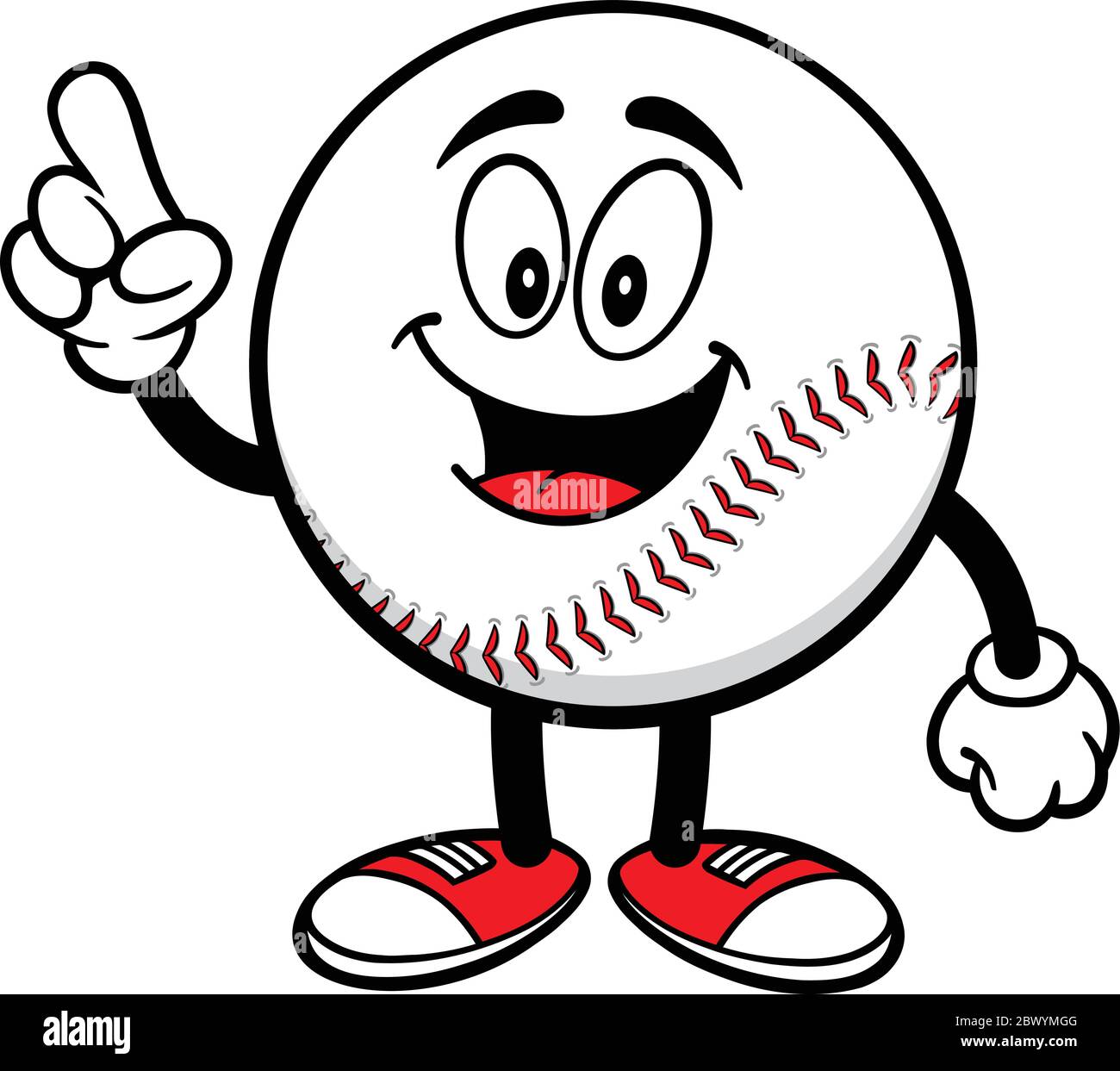 Baseball Mascot Talking A cartoon illustration of a Baseball Mascot Talking Stock Vector Image