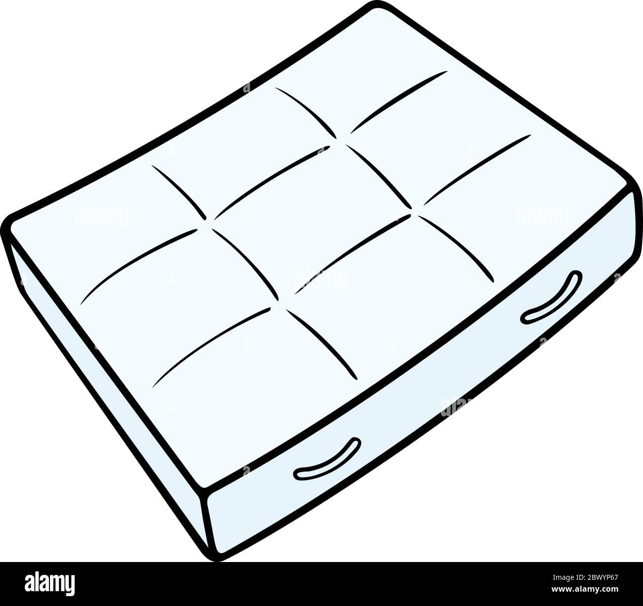 Bed Mattress A cartoon illustration of a Bed Mattress Stock Vector