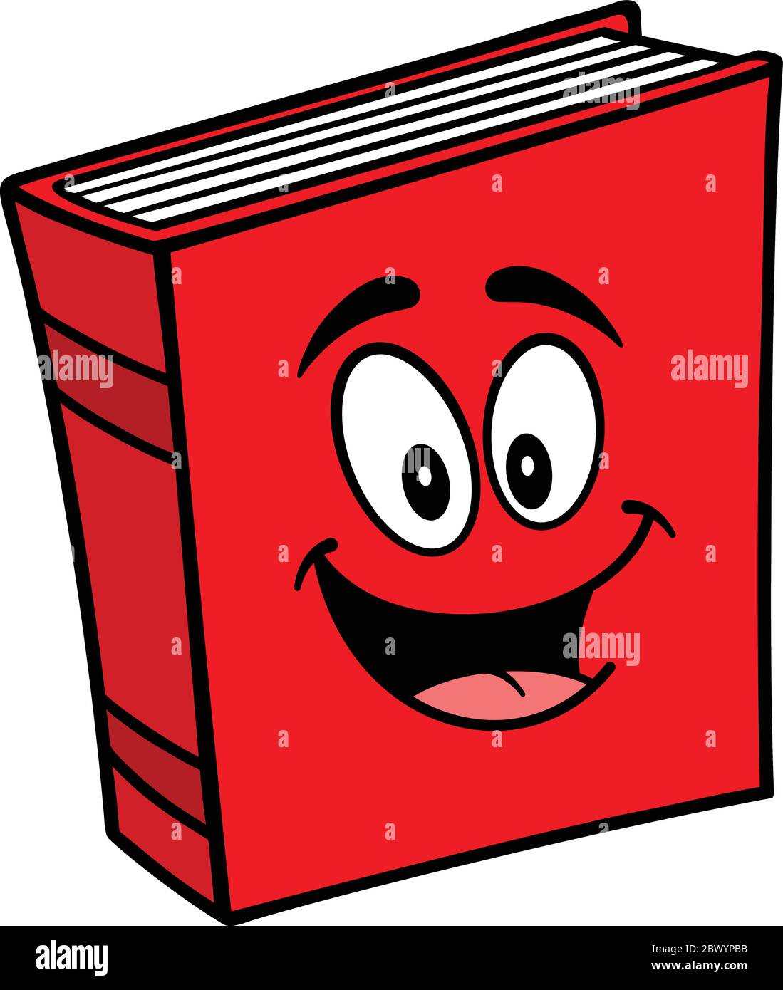 Book Mascot A cartoon illustration of a Book Mascot Stock Vector