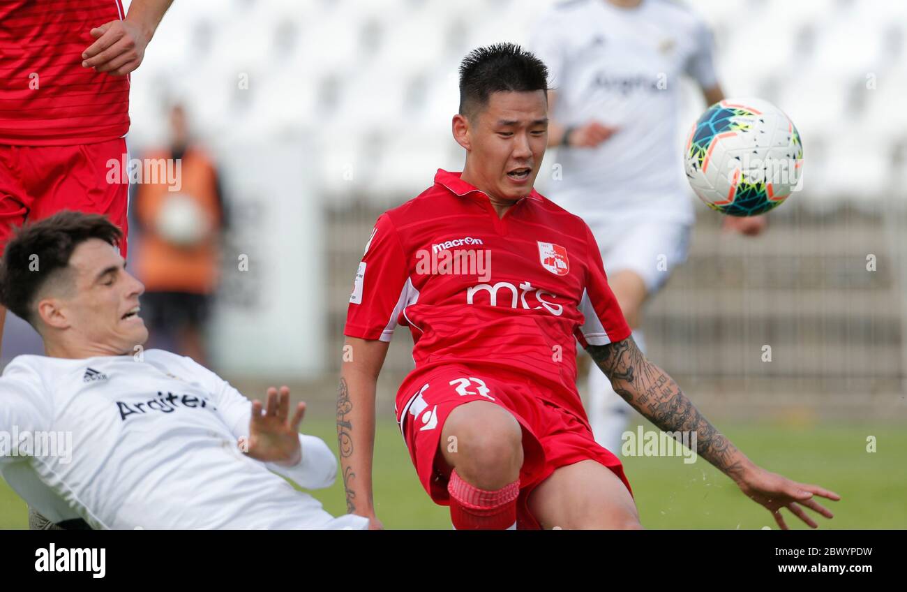 Belgrade. 3rd June, 2020. Hao Runze of Radnicki Nic competes