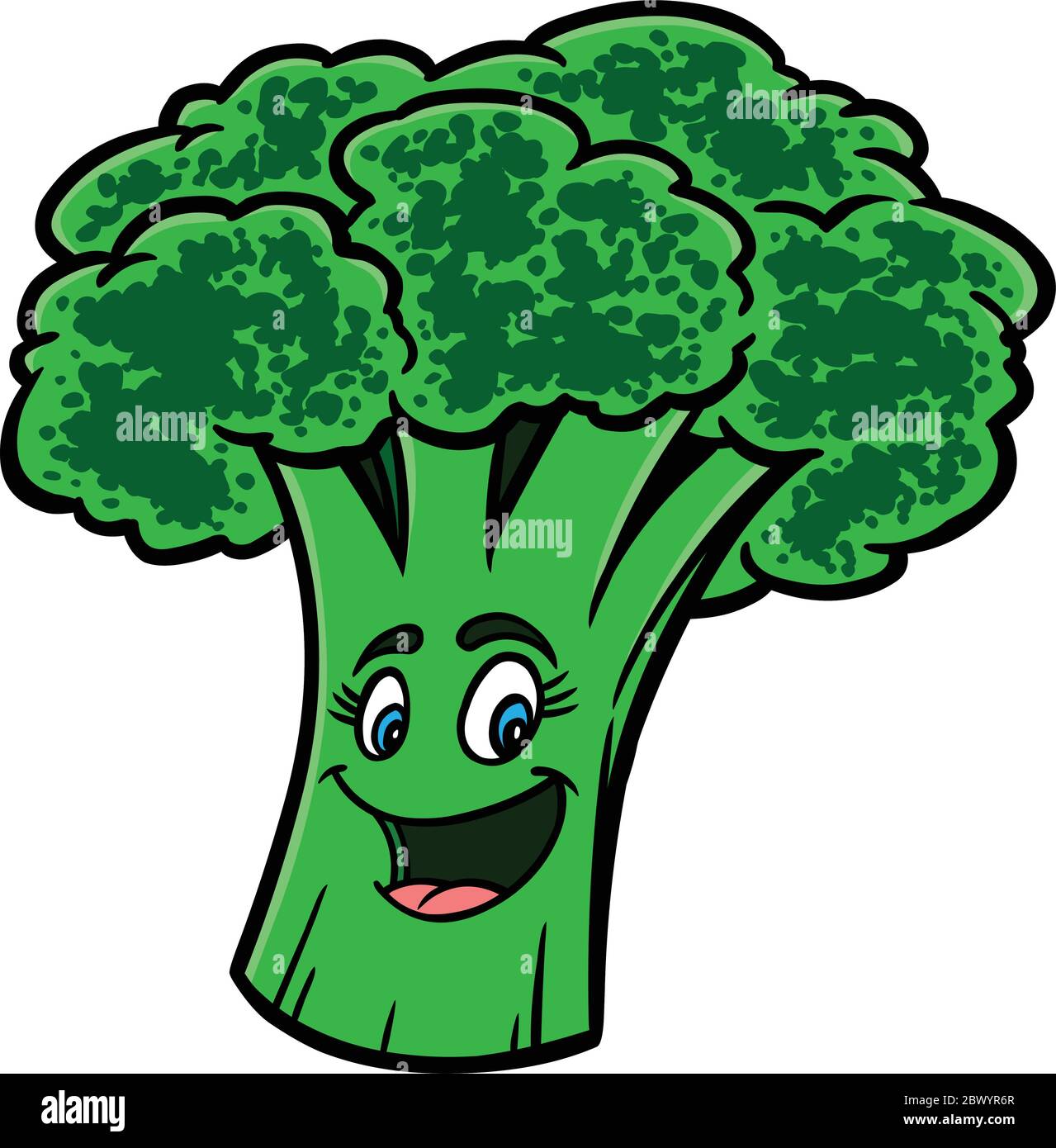 Broccoli Cartoon - An illustration of a Broccoli Cartoon Stock Vector Image  & Art - Alamy