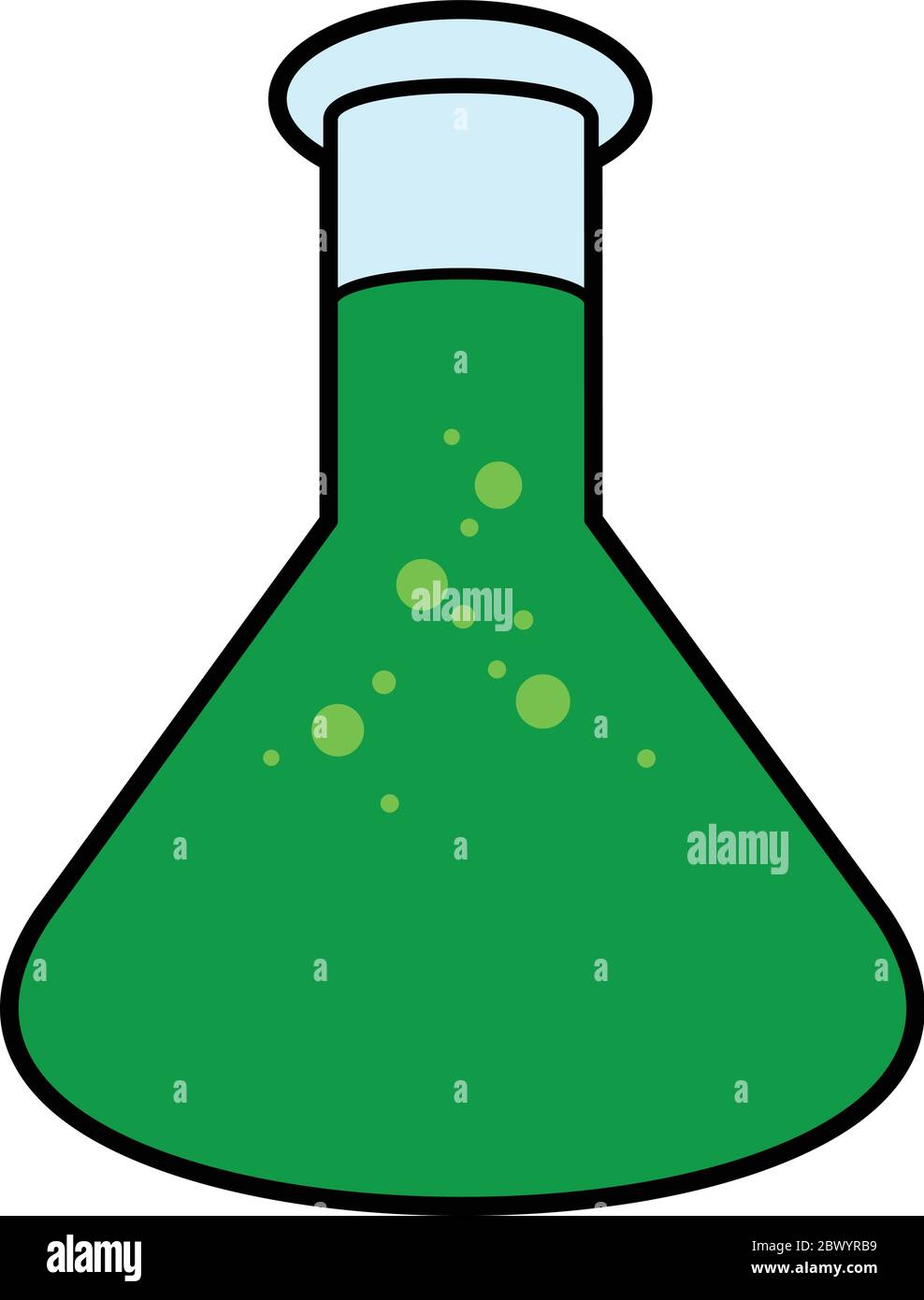 Chemistry Flask A cartoon illustration of a Chemistry Flask Stock