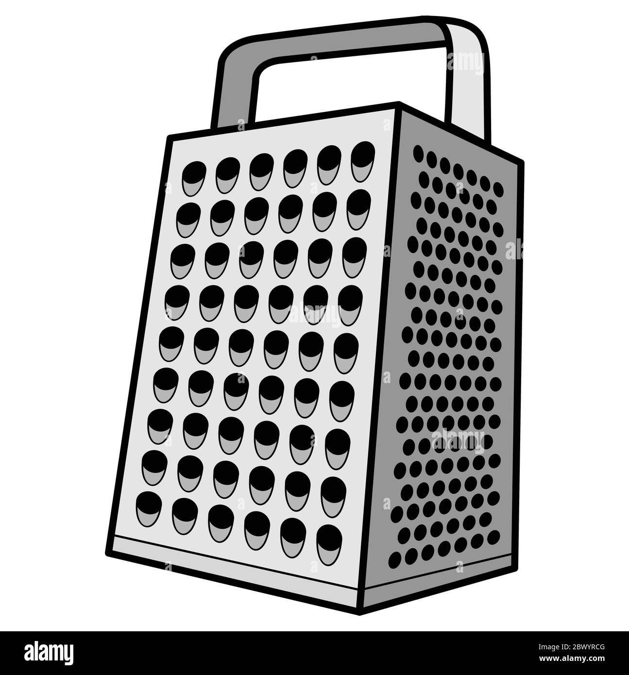 https://c8.alamy.com/comp/2BWYRCG/cheese-grater-an-illustration-of-a-cheese-grater-2BWYRCG.jpg