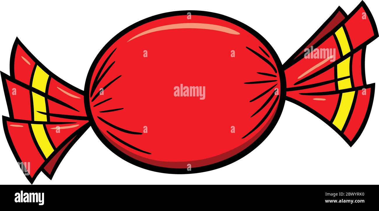 Candy An Illustration of a piece of Candy Stock Vector Image & Art Alamy