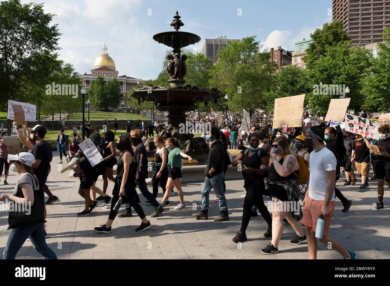 People protest against police brutality following the death of George ...