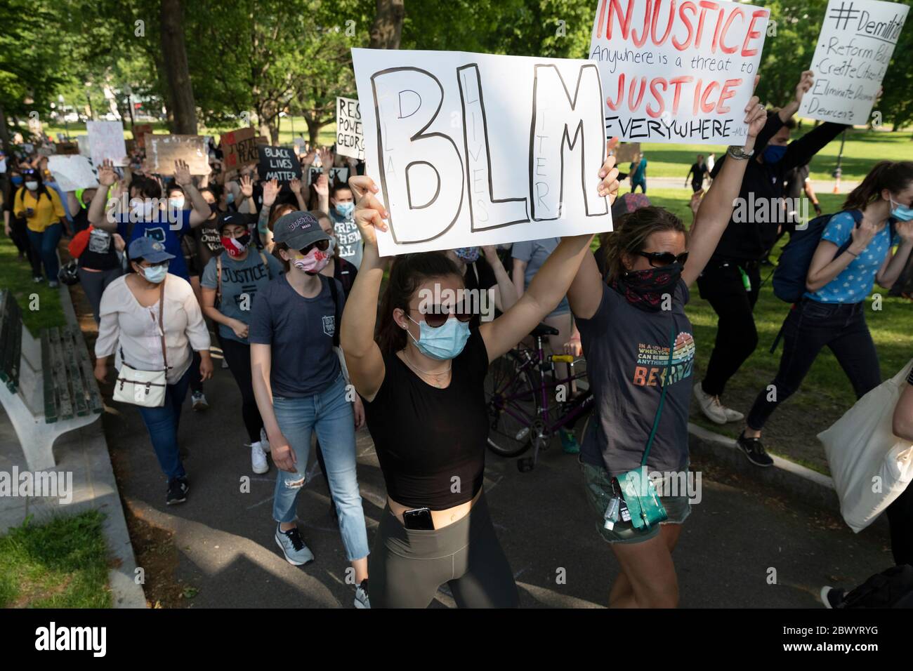 People protest against police brutality following the death of George ...