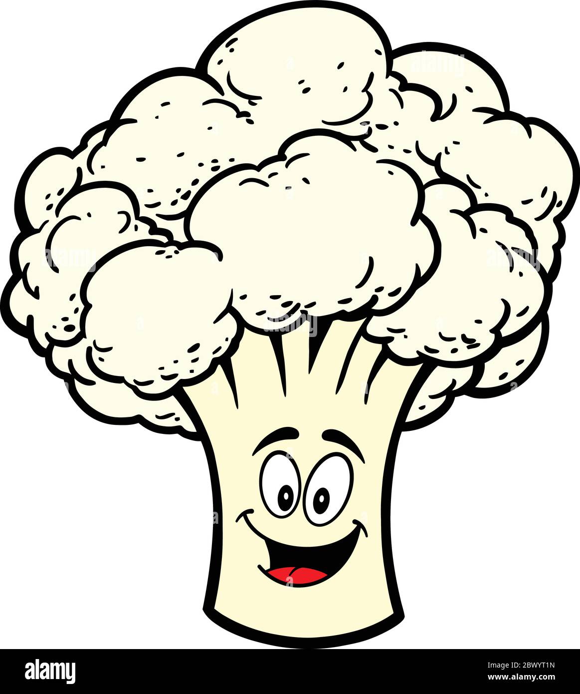 Cauliflower Mascot- A Cartoon Illustration of a Cauliflower Mascot Stock  Vector Image & Art - Alamy