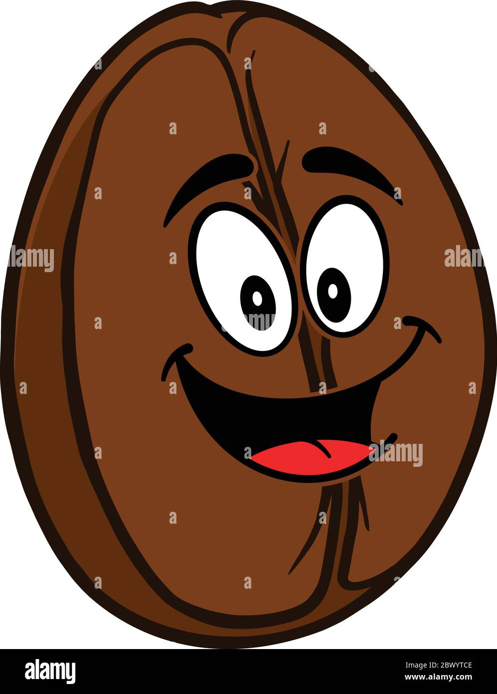 Coffee Bean Mascot - A cartoon illustration of a Coffee Bean Mascot ...
