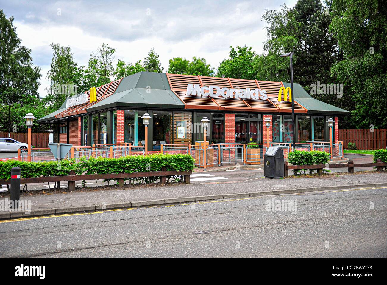 Alloa, UK. 03rd June, 2020. General view of the restaurant.McDonald's reopens its Alloa branch on Clackmannan Road as Drive-Thru only and implementing a one-way system to keep the flow of traffic going. Credit: SOPA Images Limited/Alamy Live News Stock Photo