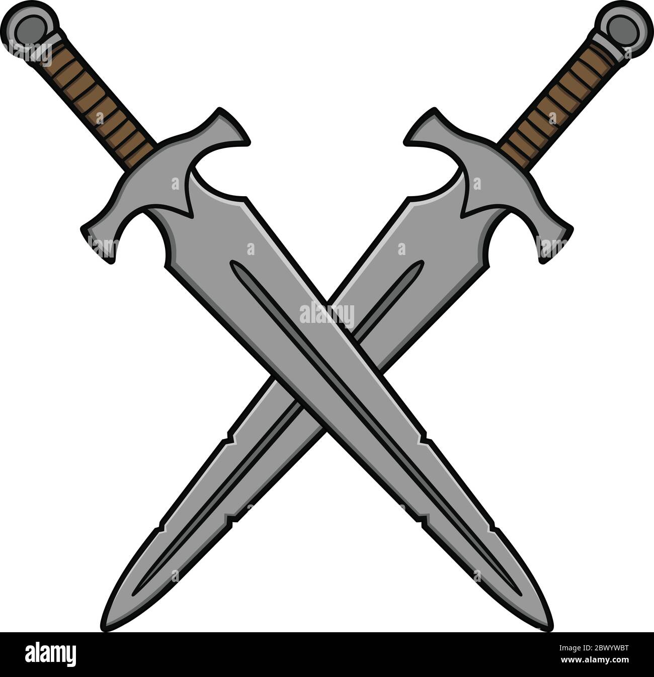 Two Swords Crossed Vector Images (over 630)