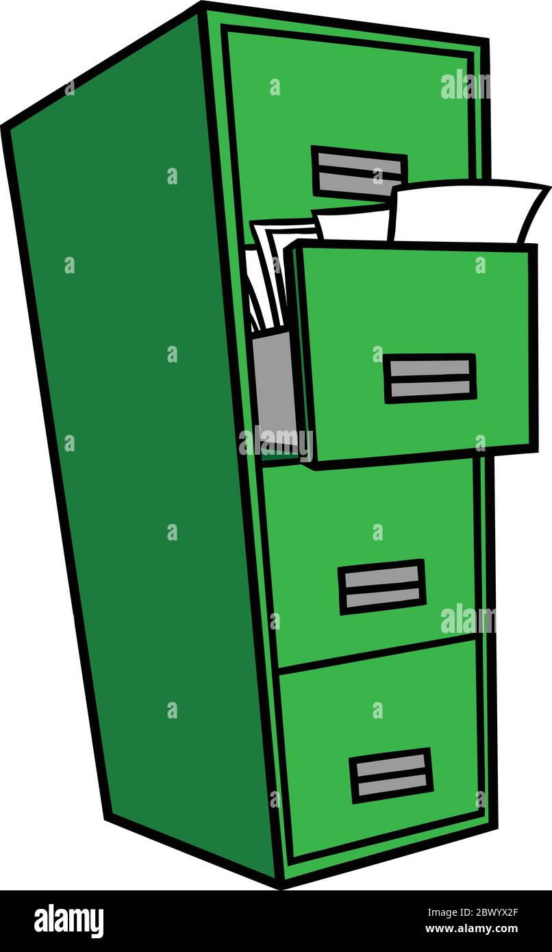 Filing An Illustration of a Filing Stock Vector Image