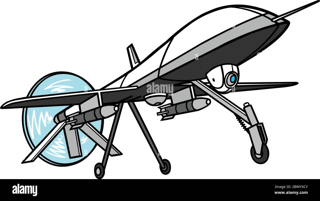 Drone- An Illustration of a Drone. Stock Vector