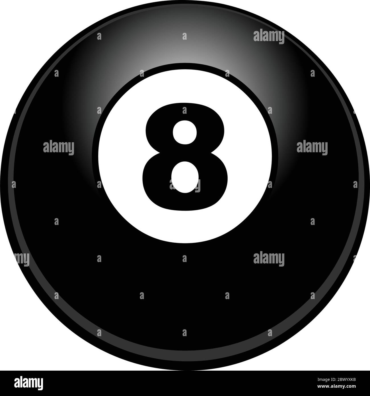 Eight Ball An Illustration of an Eight Ball Stock Vector Image & Art