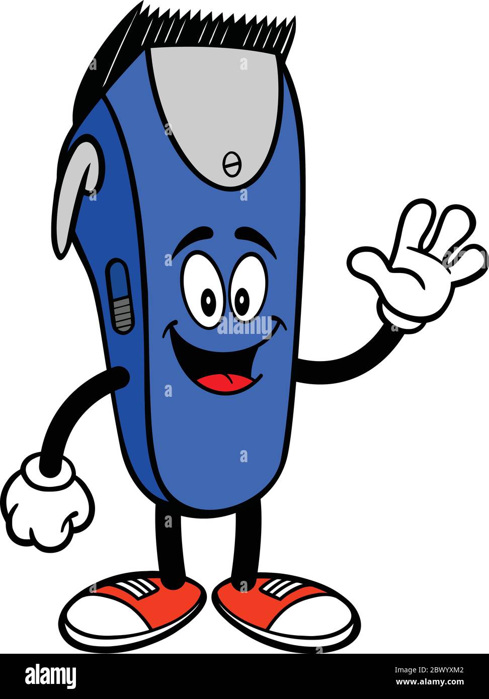 Electrical Hair Clippers- A Cartoon Illustration of Electrical Hair